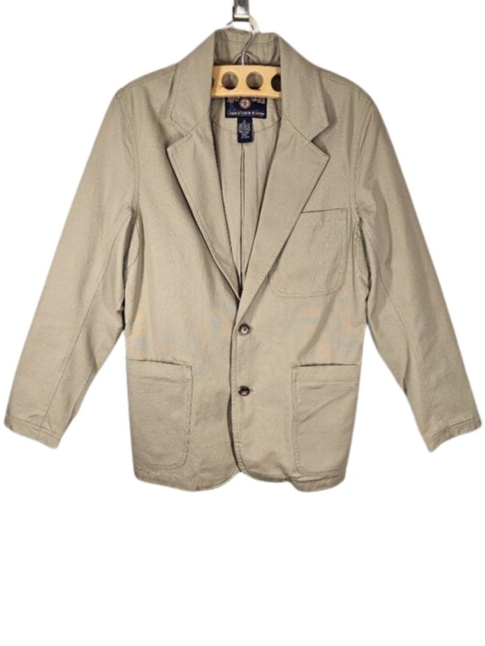 Duluth Trading Co Canvas Presentation Jacket Tan Blazer Men's S Rugged Tradesman